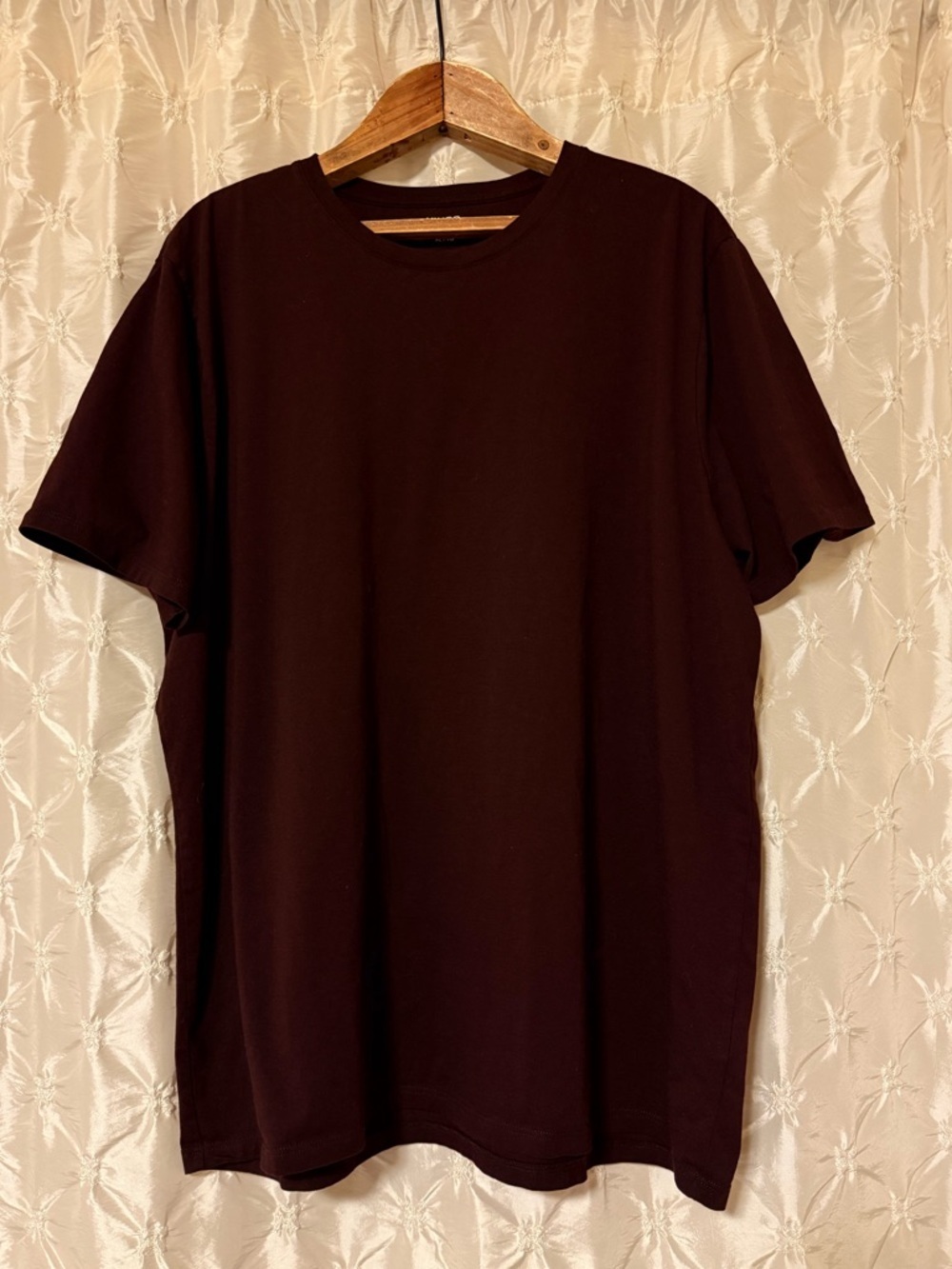 VINCE 100% Pima Cotton Crew Neck Short Sleeve T-Shirt Tee Shirt Top Burgundy